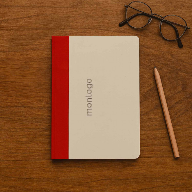 CARNET A5 RIGIDE PERSONNALISE EN CANNE A SUCRE 'ILIANA'