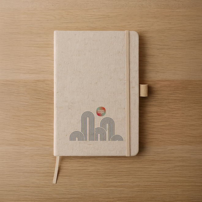CARNET PERSONNALISABLE A5 EN CAHNVRE 'CHANVRI'