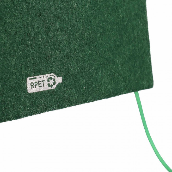 CARNET PERSONNALISABLE EN FEUTRINE RECYCLE 'PEA'