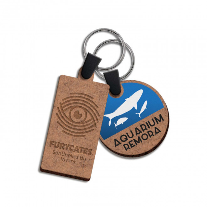 PORTE CLE EN BOIS PERSONNALISE SUR MESURE 'IRWIN 2CM'