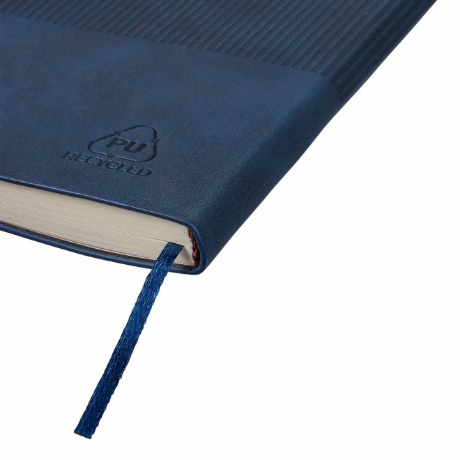 CARNET A5 PERSONNALISABLE EN PU RECYCLE 'POLUX'