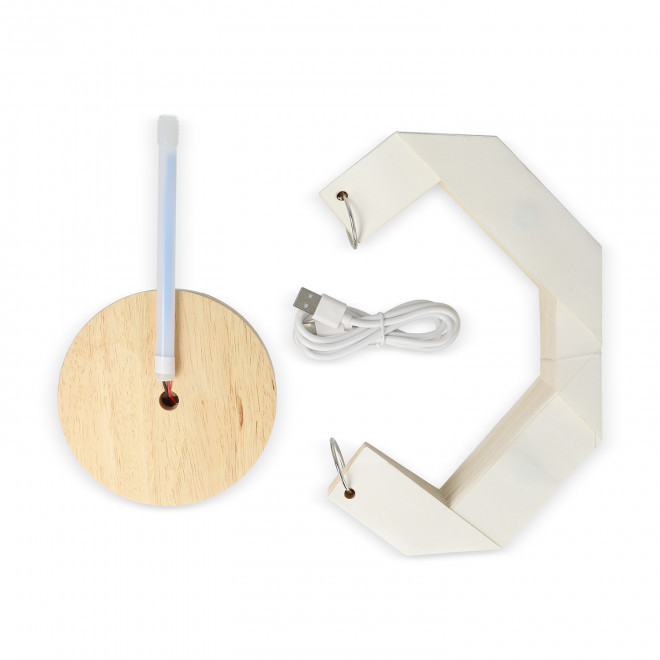 LAMPE PERSONNALISABLE LED EN PAPIER PLIABLE 'AURA ROND'