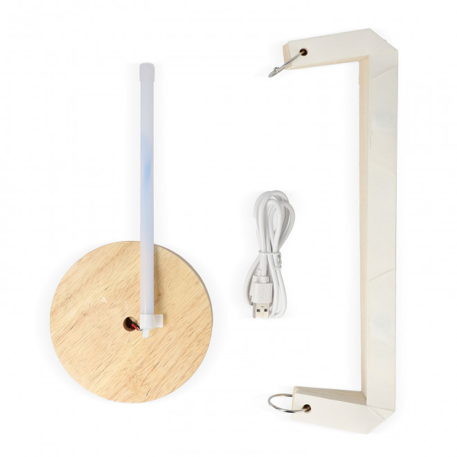 LAMPE LED PERSONNALISABLE EN PAPIER PLIABLE 'AURA'