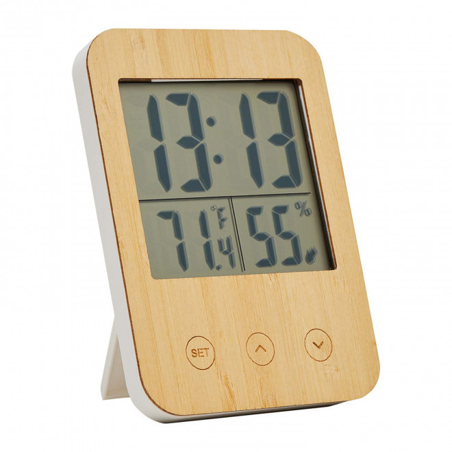 STATION METEO BAMBOU PERSONNALISABLE 'TEMPO'