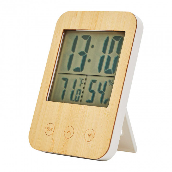 STATION METEO BAMBOU PERSONNALISABLE 'TEMPO'