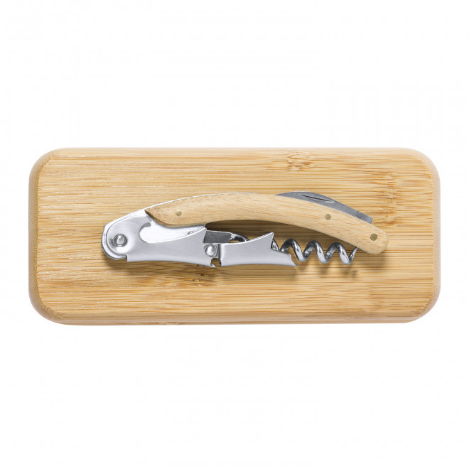 SOMMELIER AVEC BOITE PERSONNALISABLE 'ROUSSILLON BAMBOU '