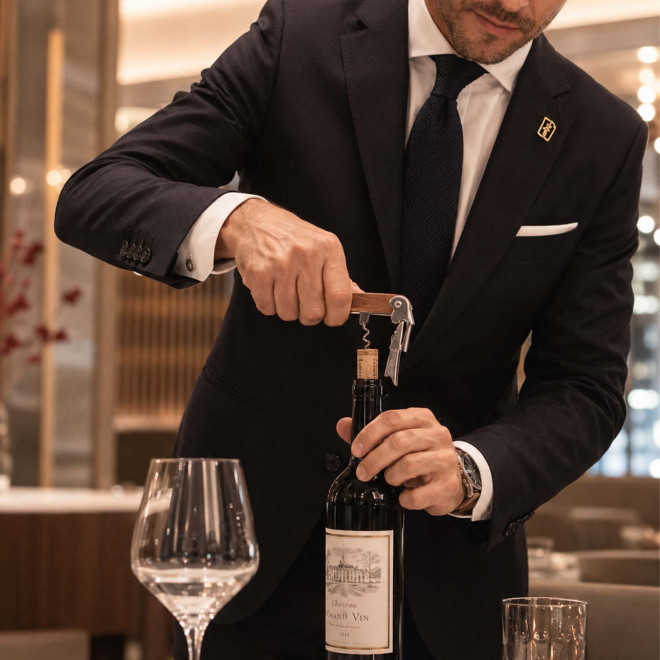SOMMELIER EN BOIS PERSONNALISABLE 'BOUCHTI'