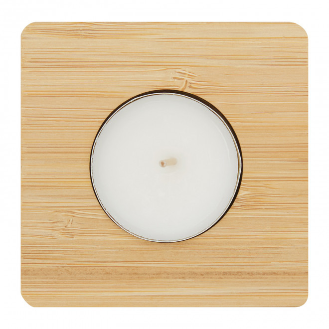 PHOTOPHORE EN BAMBOU PERSONNALISABLE 'ROMAN'