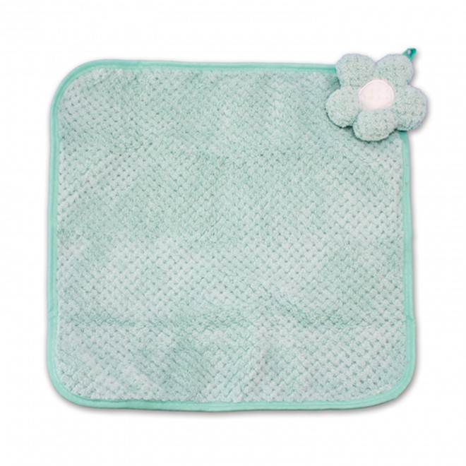 SET 12 SERVIETTES PERSONNALISABLE 'WOUFFY FLEURS'