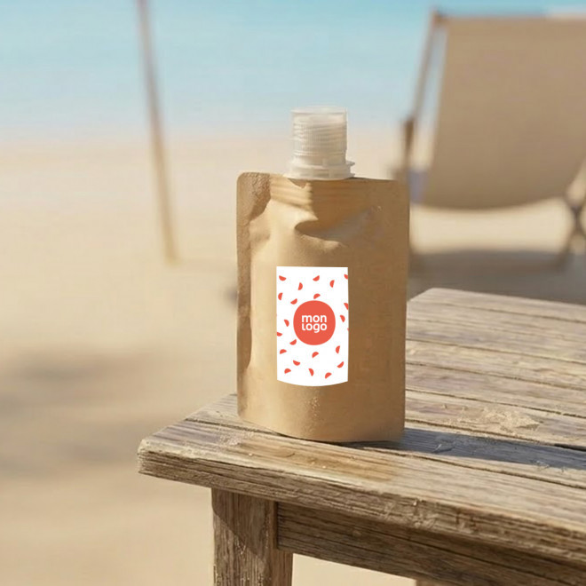 CREME SOLAIRE SPF30 EN POCHETTE PERSONNALISABLE 'SUNPRO' 