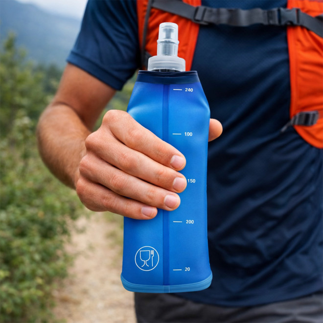 FLASQUE PUBLICITAIRE SOUPLE DE SPORT 250ML 'RUNY'