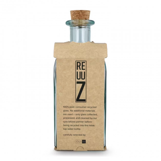 BOUTEILLE PERSONNALISABLE  EN VERRE RECYCLE 'PIRATE'