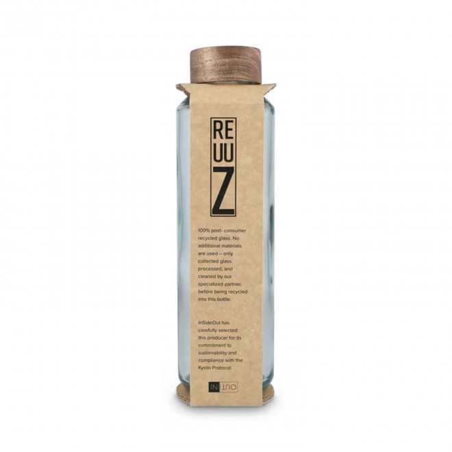 BOUTEILLE PERSONNALISABLE EN VERRE RECYCLE 650ML 'LODO R'