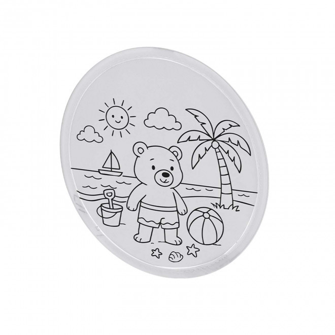 FRISBEE PLIABLE A COLORIER PERSONNALISABLE 'BORITI'