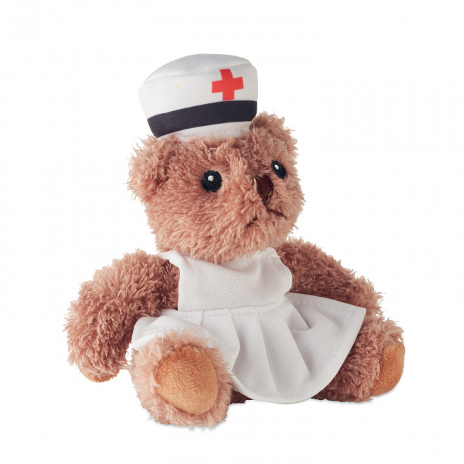 PELUCHE OURSON PERSONNALISABLE 'TEDDY INFIRMIERE'