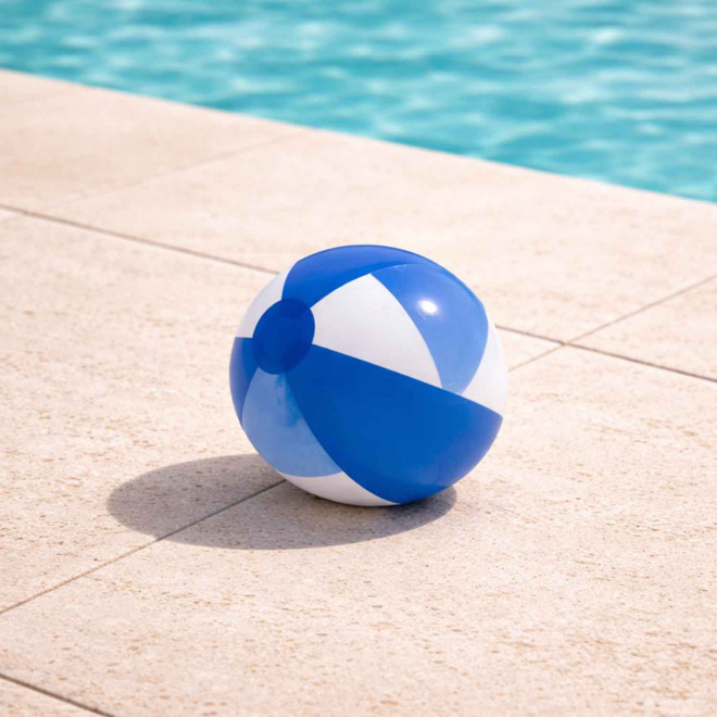 BALLON DE PLAGE PERSONNALISABLE 'PETIT PLAYA TRANSPARENT'