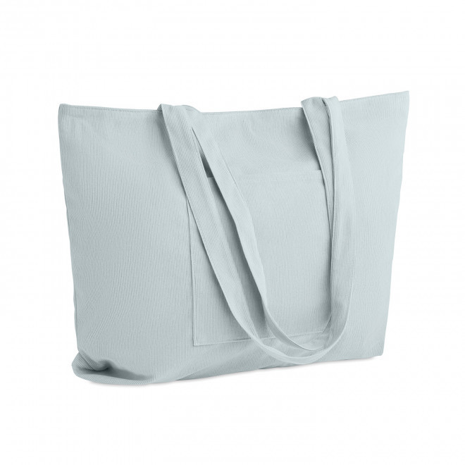 GRAND CABAS EN VELOURS COTELE PERSONNALISE 'MOMAX'