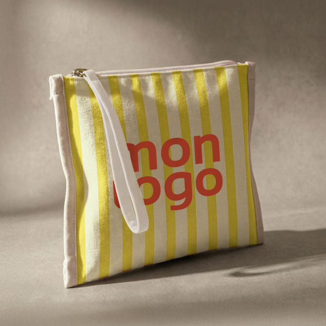 TROUSSE DE TOILETTE RAYE PERSONNALISABLE 'CALLI'