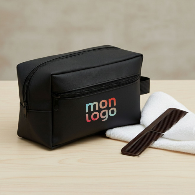 TROUSSE DE TOILETTE EN PU PERSONNALISEE 'JESSO'