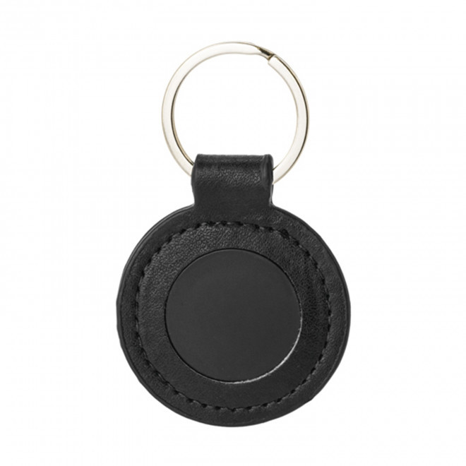 PORTE CLES EN PU ROND PERSONNALISABLE 'ALIXO'