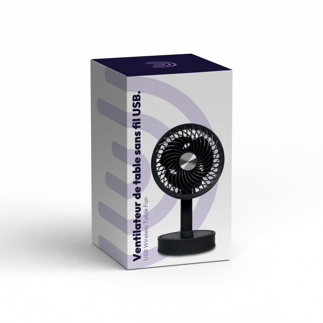 VENTILATEUR DE TABLE RECHARGEABLE PERSONNALISE 'VENTTA'