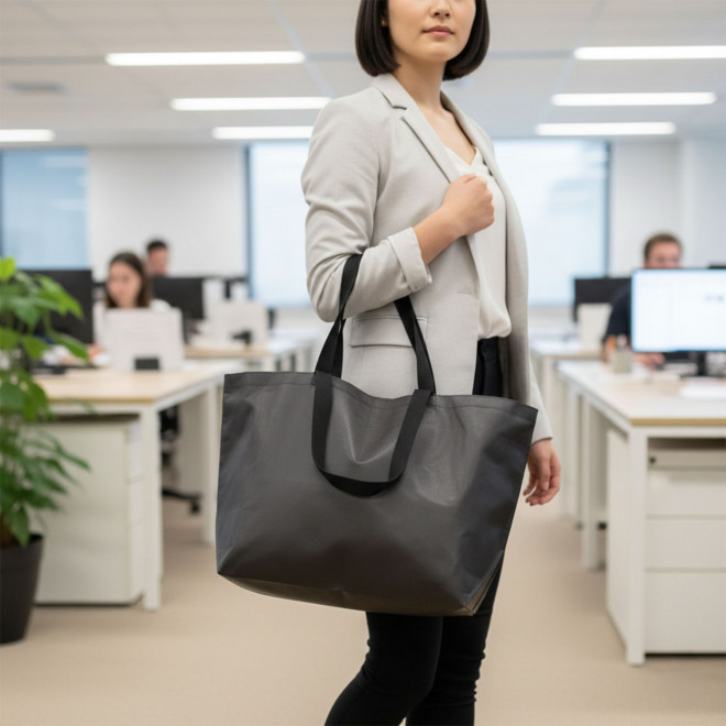 SAC EN PP LAMINE DOUBLE ANSES PERSONNALISE 'PESCARU'