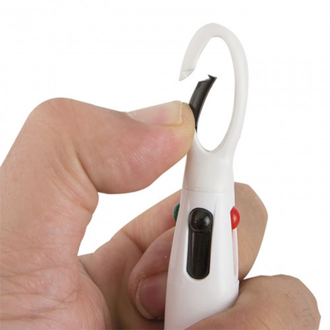 STYLO 4 COULEURS MOUSQUETON PERSONNALISE 'CROCHET'