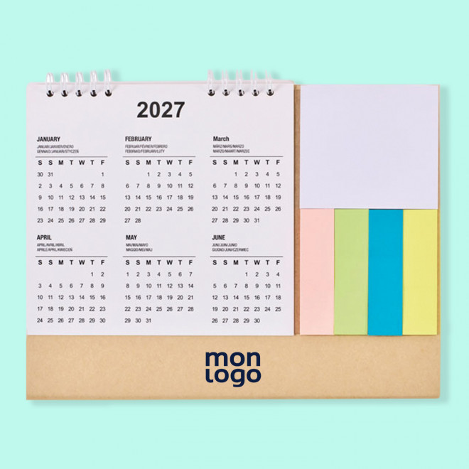 CALENDRIER BUREAU MEMO PERSONNALISE 'CABUMO'