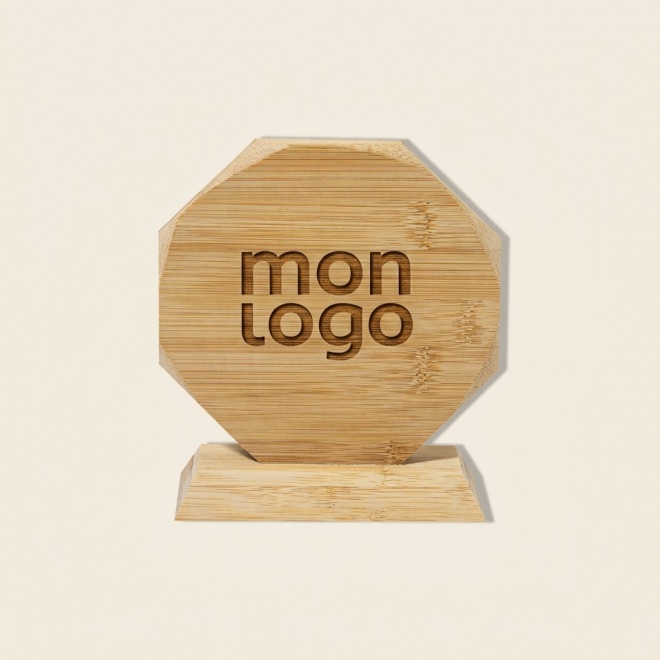 TROPHEE EN BAMBOU PERSONNALISE 'FAUSTINO BAMBOU'
