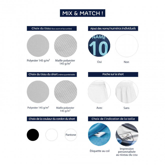 ENSEMBLE FOOT PERSONNALISABLE FEMME 'FANFOOT'