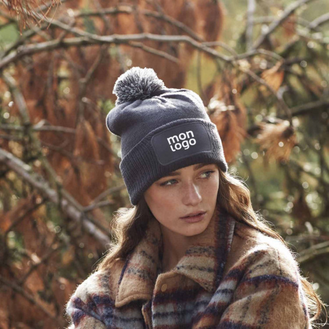 BONNET AVEC REVERS PERSONNALISABLE 'SNOBI PATCH RECTANGLE'