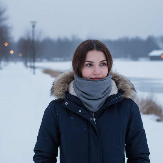 TOUR DE COU PERSONNALISABLE COTELE POLAIRE 'SIMIA'