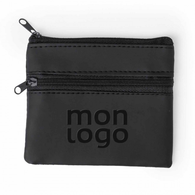 PORTE MONNAIE EN PU PERSONNALISABLE 'KIPSY DOUBLE'