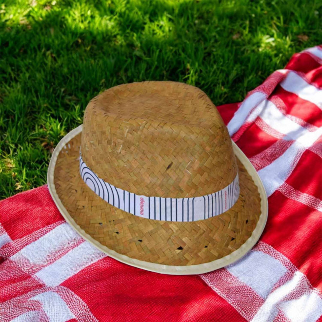 CHAPEAU PERSONNALISABLE 'BRAZ KIDS PAILLE FONCEE EU'