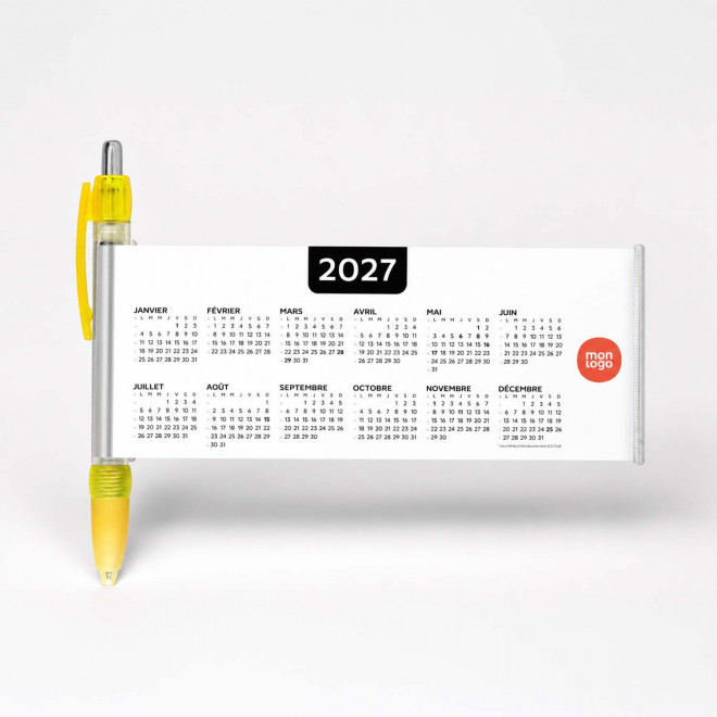CALENDRIER STYLO BANNIÈRE PUBLICITAIRE 'SCROLL DATE'