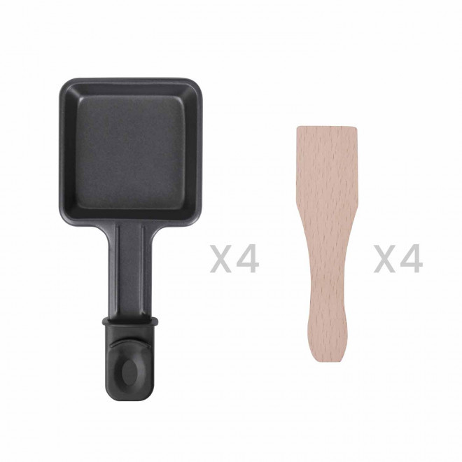 APPAREIL A RACLETTE 4 PERSONNES PERSONNALISABLE 'MUNSTER' LIVOO®