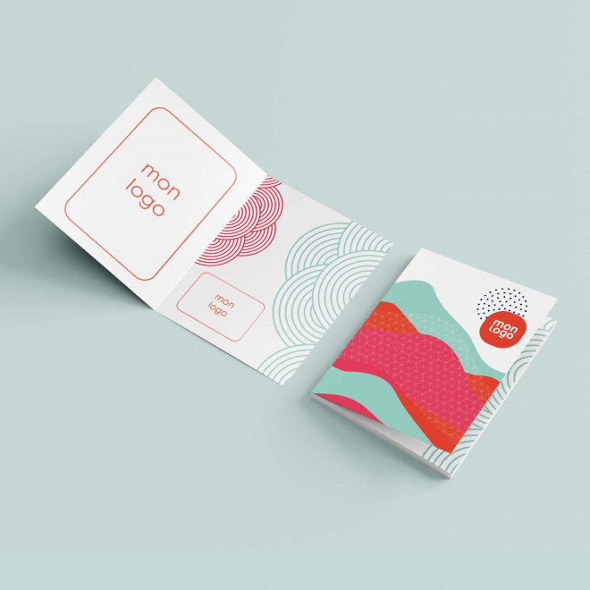 CARTE DE VOEUX PERSONNALISABLE 'NIBEL' A6