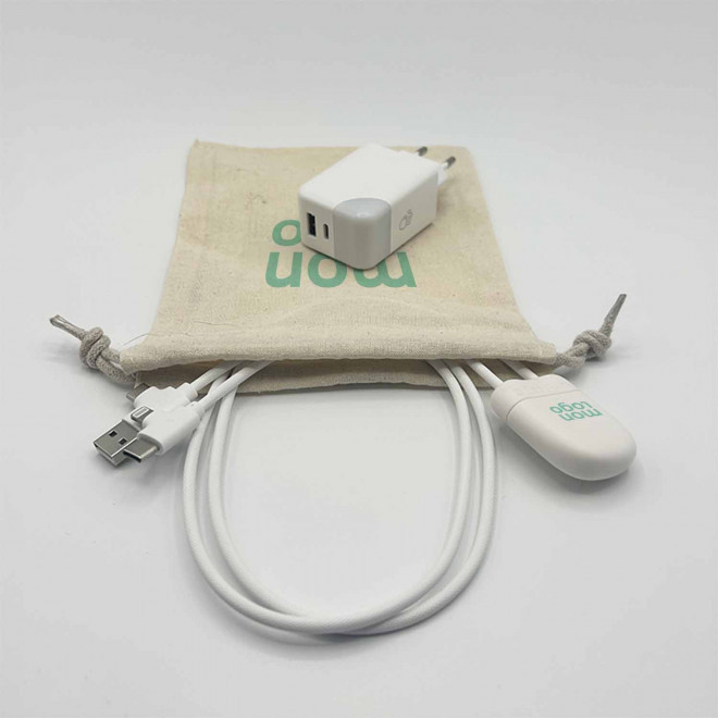 PACK CABLE ET PRISE PERSONNALISABLE 'ICE TAG ET ICE G'