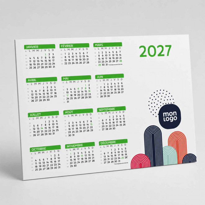 CALENDRIER MAGNÉTIQUE AIMANTÉ PERSONNALISÉ 'DATE'