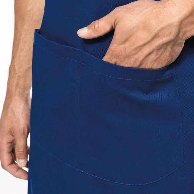 TABLIER LONG EN COTON PERSONNALISE 280G POCHE BIO 'KARITAB'