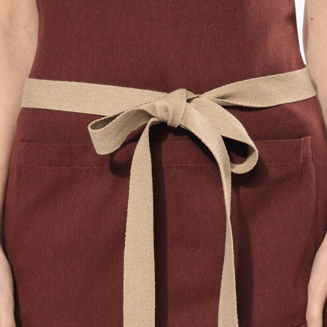 TABLIER LONG PERSONNALISABLE EN COTON RECYCLE 200G 'KARITAB'