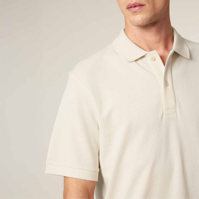 POLO MIXTE BLANC/NATUREL PERSONNALISABLE 'PREPSTER 2.0'