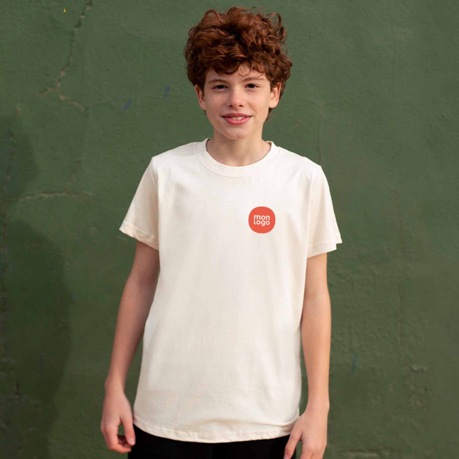 TEE SHIRT ENFANT PERSONNALISABLE 'NAYA BIO' 150G/M2