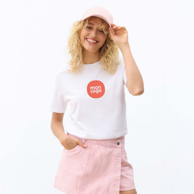 TEE SHIRT MIXTE BLANC PERSONNALISE 'EXPLORER'