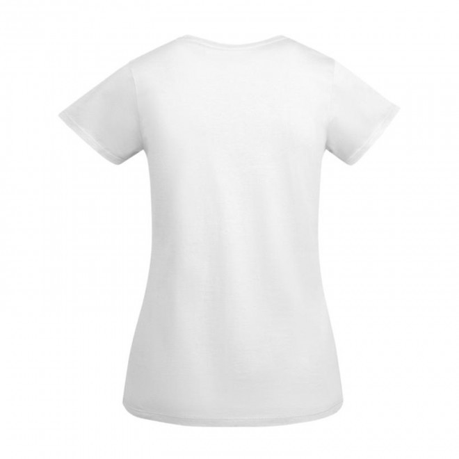 TEE SHIRT FEMME BLANC BIO PERSONNALISE 'BREDA'