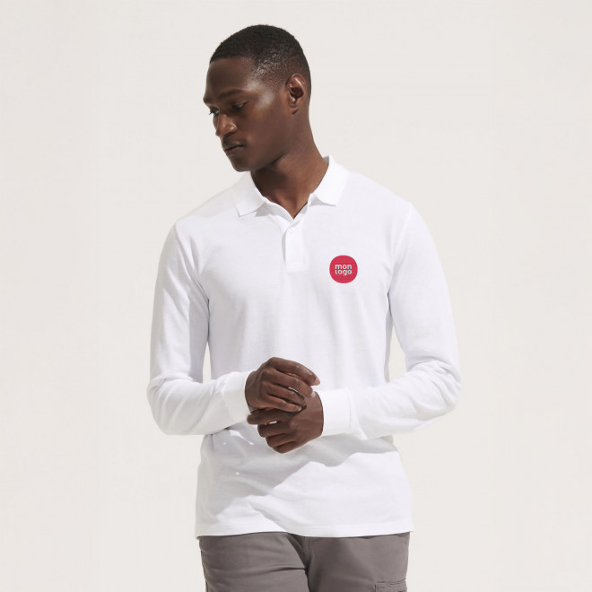 POLO MIXTE BIO BLANC PERSONNALISE 'PLANET LSL'