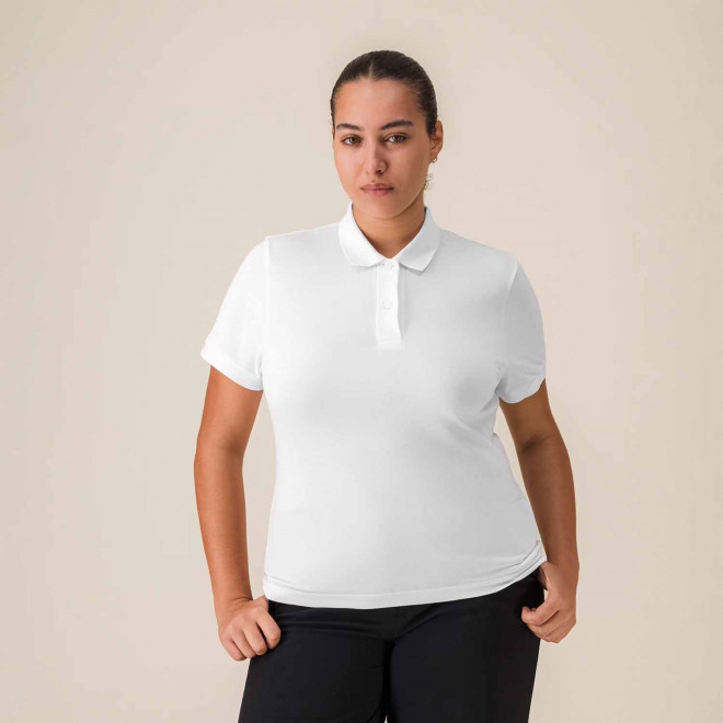 POLO FEMME BLANC PERSONNALISE 'COASTER'