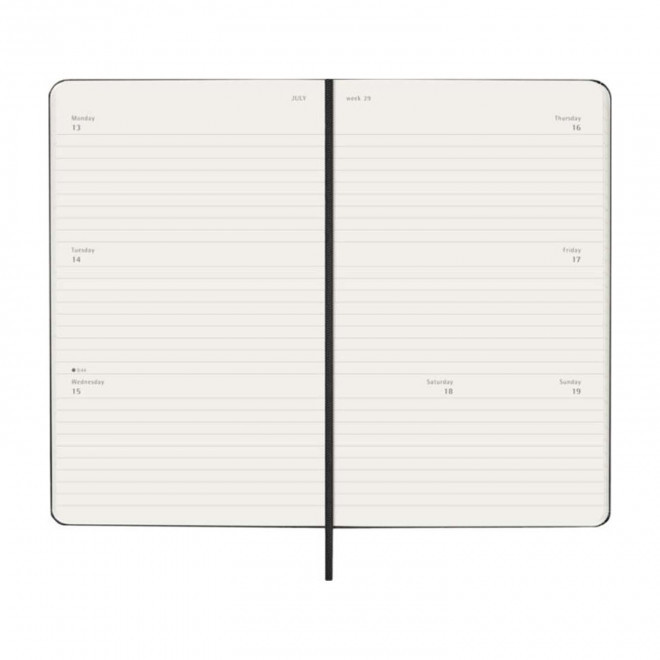 AGENDA SEMAINIER PERSONNALISABLE 'MOLESKINE RIGIDE'