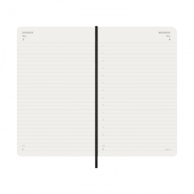 AGENDA SEMAINIER PERSONNALISE 'MOLESKINE SOUPLE'