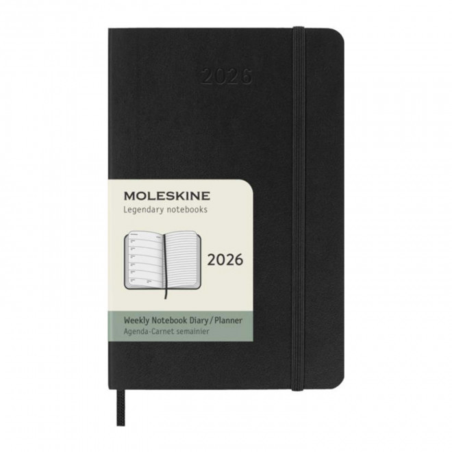 AGENDA SEMAINIER DE POCHE PERSONNALISE 'MOLESKINE SOUPLE'